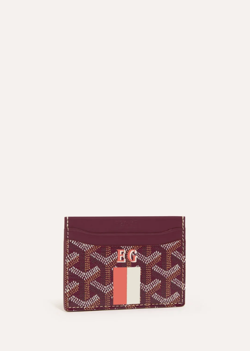 Goyard Saint Sulpice Card Holder in burgundy