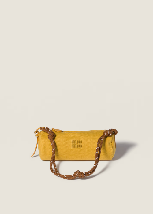 Topaz/brandy Gabardine Pouch | Miu Miu