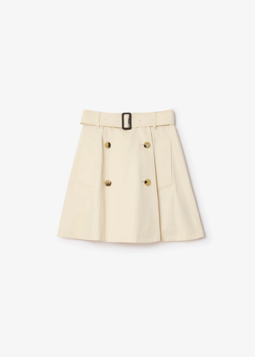 Burberry Gabardine Trench Mini Skirt. 