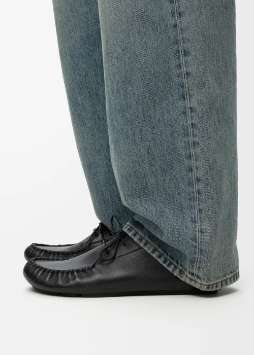 LOEWE Rambla Boat Shoes in Soft Calfskin 