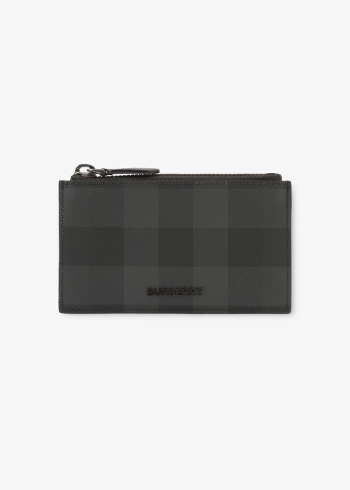 Check Folding Card in Charcoal