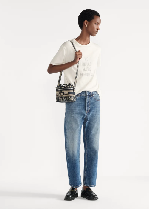 Small DiorTravel Vanity Case with Shoulder Strap Blue