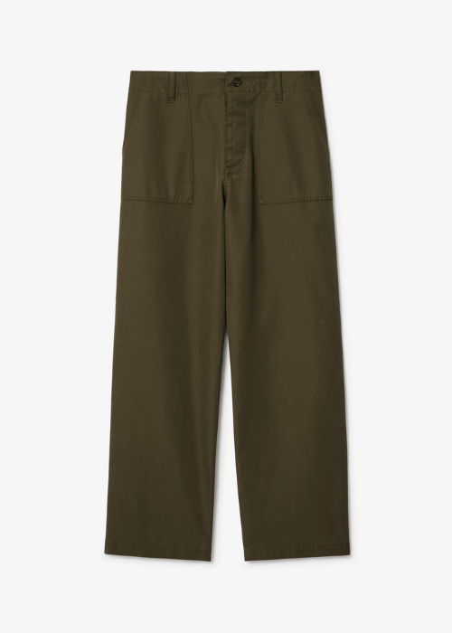 Gabardine Trousers in Thorn green - Men