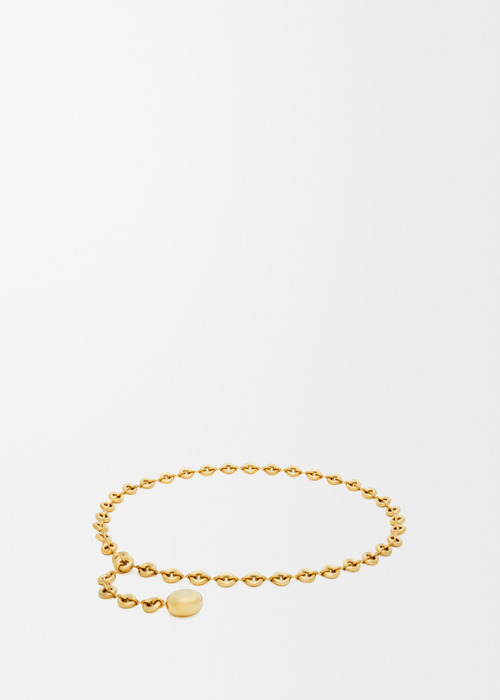 LOEWE Donut Chain Belt in Brass