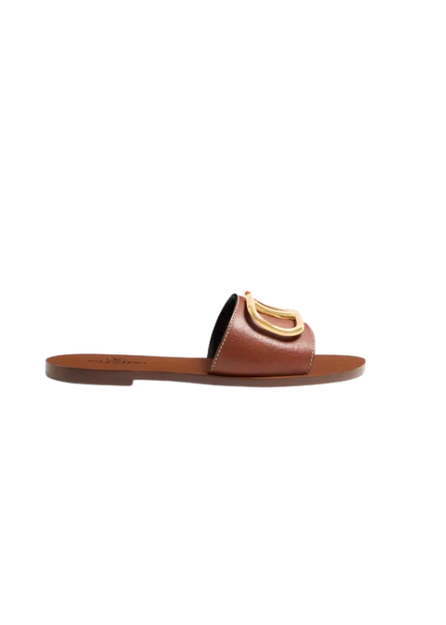 V Logo Signature Trans Slide Sandal