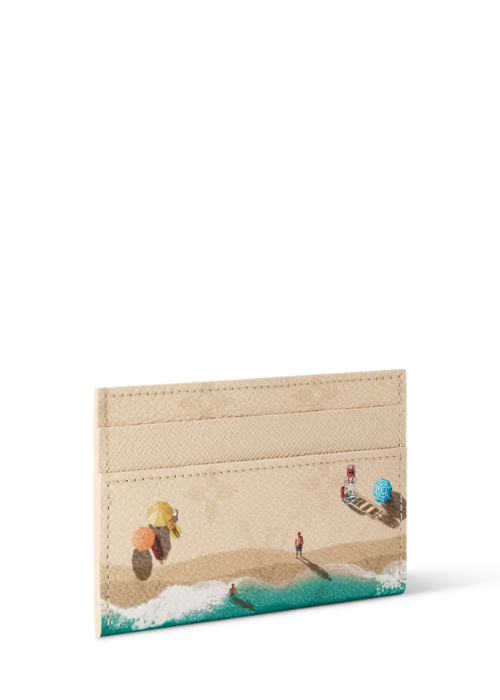 Louis Vuitton Double Card Holder G74 in Monogram Beach Sand 