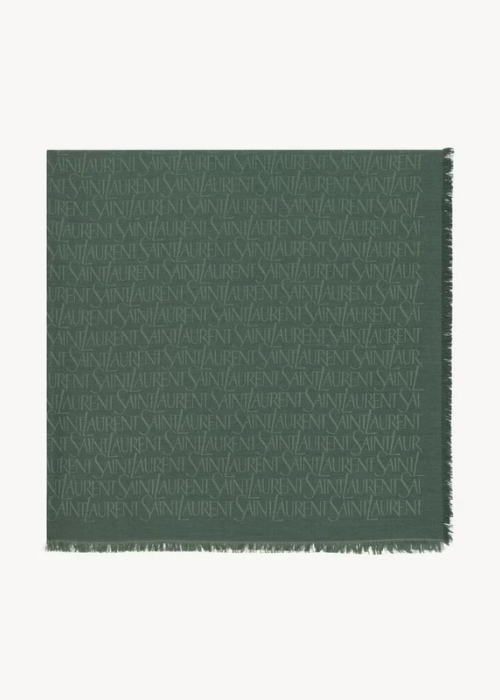 CASSANDRE square scarf in silk charmeuse