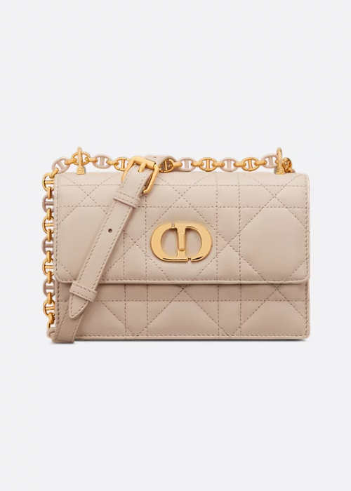 Dior Mini Bag in Powder Beige Lambskin 