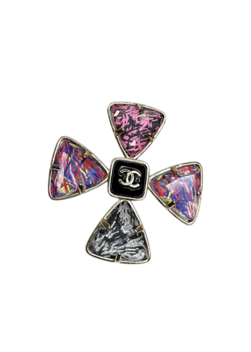 Chanel Monogram Paris Brooch