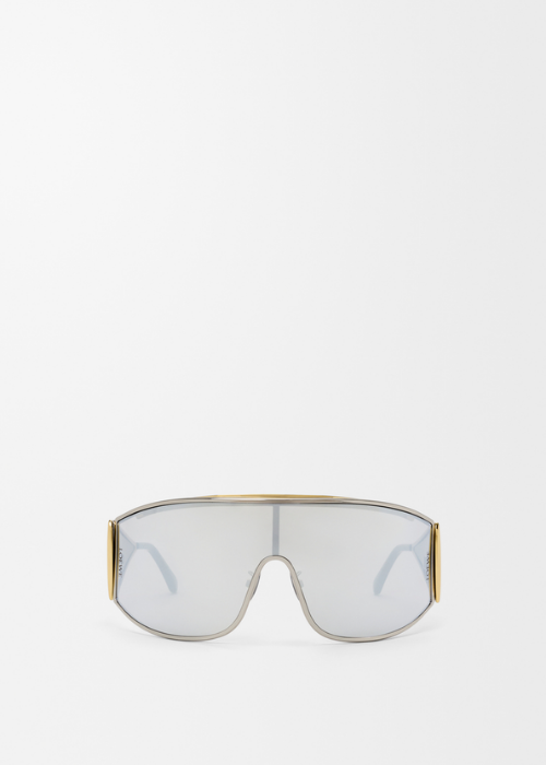 LOEWE Speed Shield Sunglasses (Silver/Gold) 