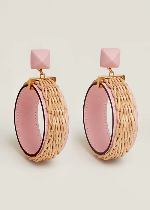 Boucles d'oreilles Médor Picnic Gainé - Rose