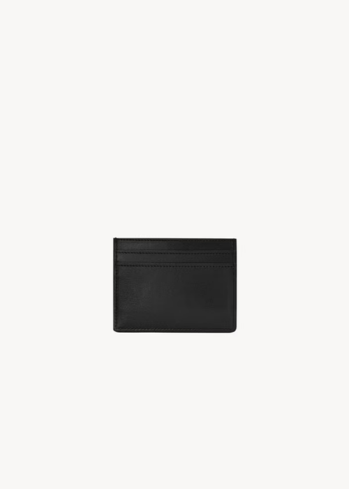 black leather card holder 