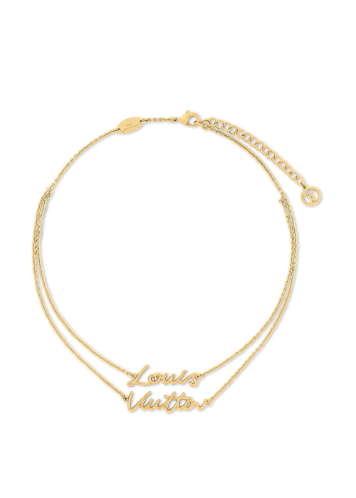 LV Script Necklace