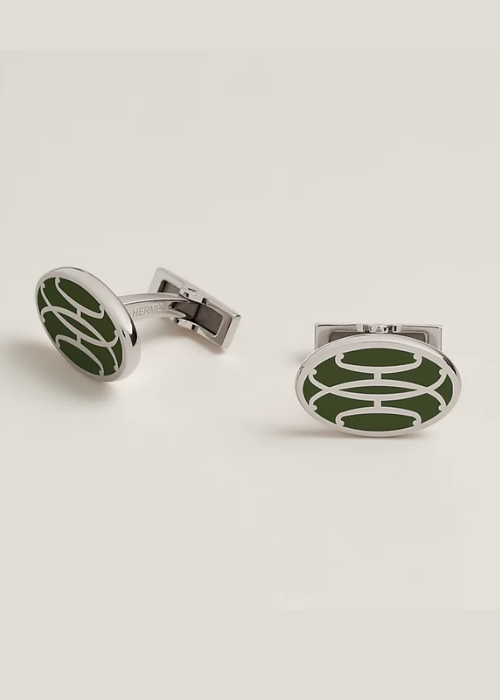 H Lift cufflinks - Black 