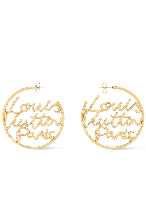 LV Script Earrings