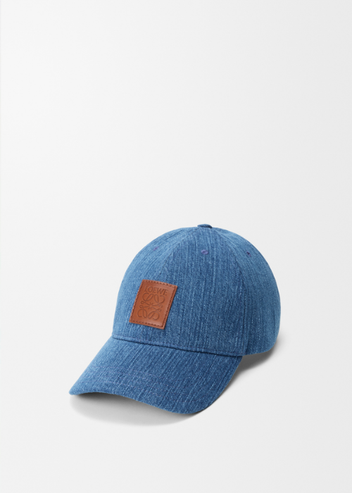 LOEWE Patch Cap in Denim