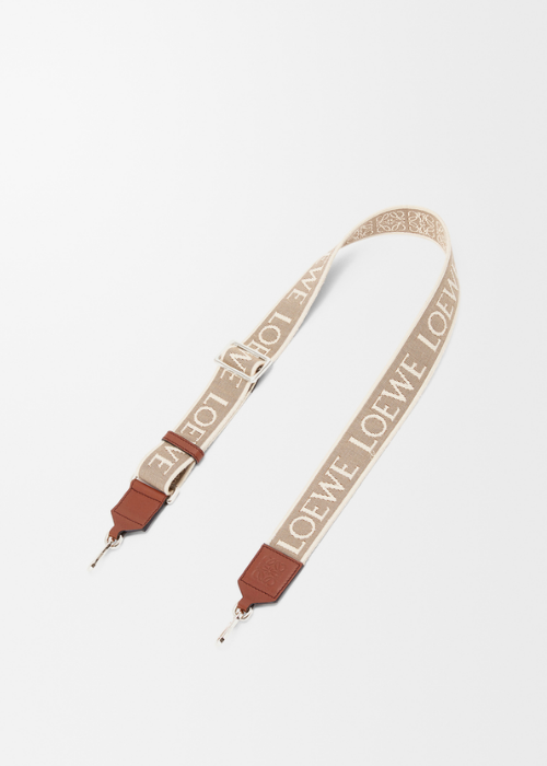 LOEWE Anagram Strap in Jacquard and Calfskin 