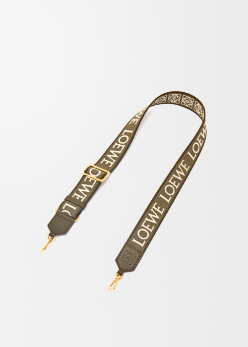 LOEWE Anagram Strap in Jacquard and Calfskin