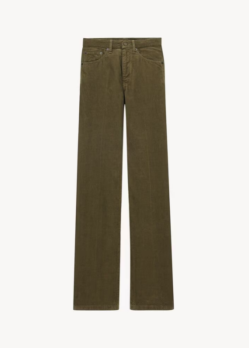 Clyde pants in corduroy in Green 