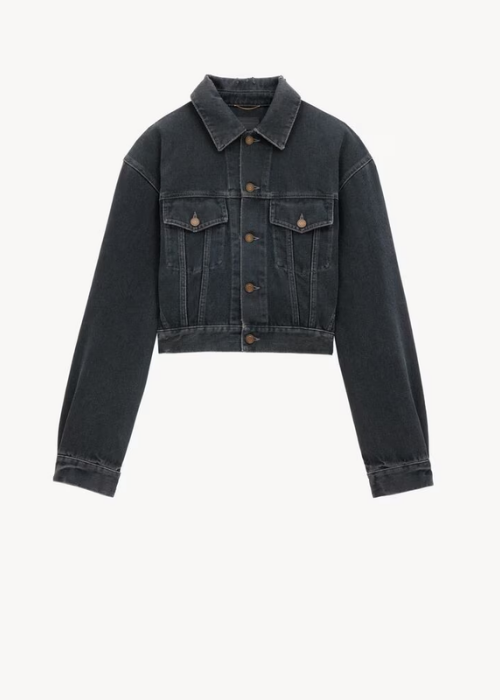 Saint Laurent 80's Jacket in Dark Blue Black