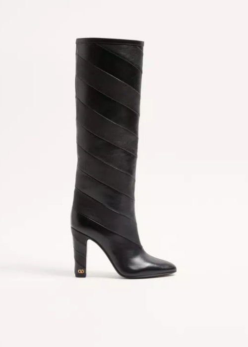 Rayons Nappa Boot With Chevron Pattern 100mm