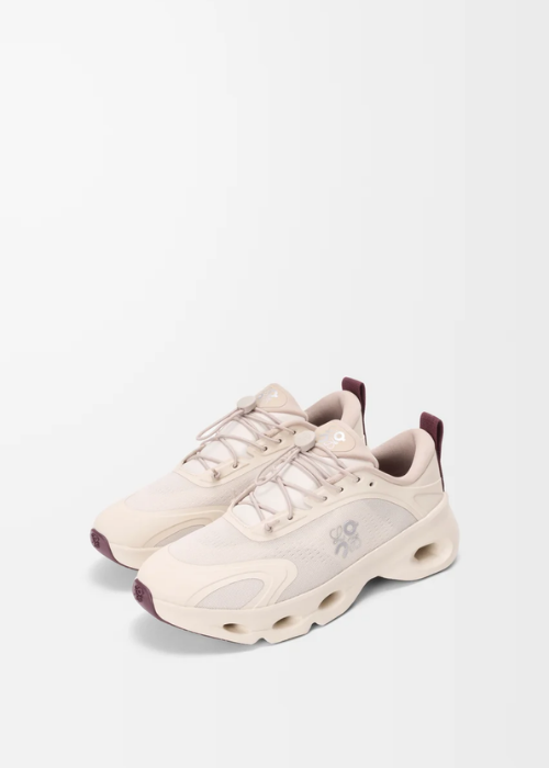 LOEWE x On Running Cloudsolo Sneakers in the Sand / Burgundy colorway
