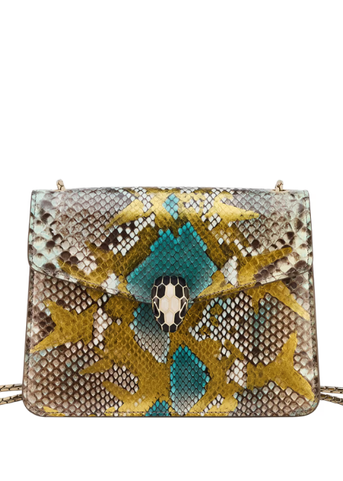 BVLGARI Serpenti Forever  Bag in Python Leather