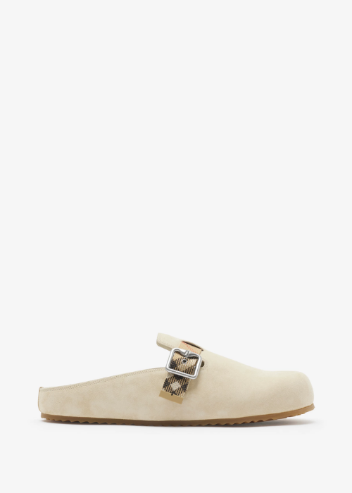  Burberry Urchin Suede Clogs