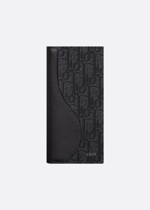 Saddle Passport Cover Black Grained Calfskin 
