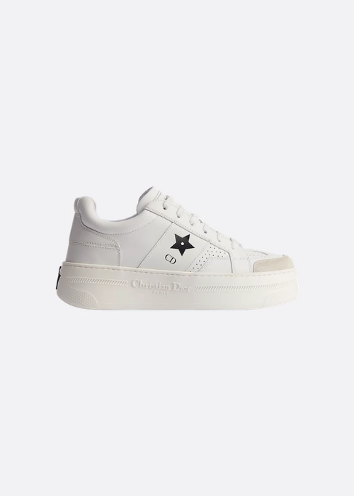 Dior Star Platform Sneaker White Calfskin