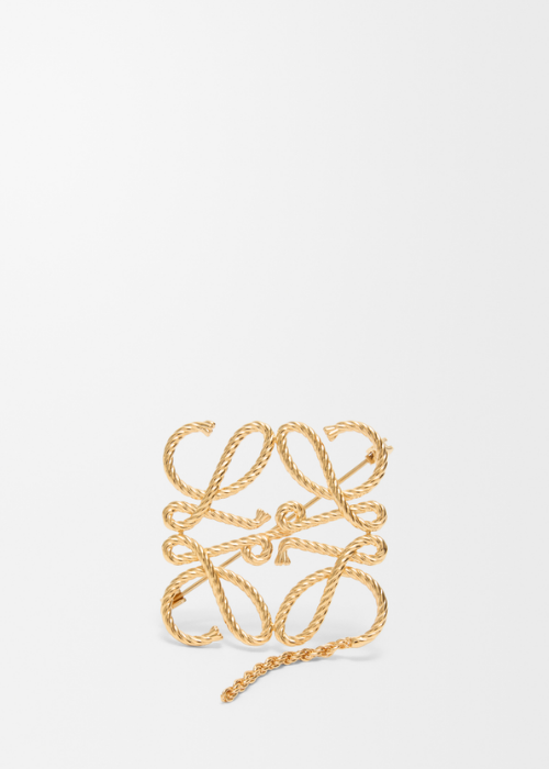 LOEWE Anagram Rope Brooch