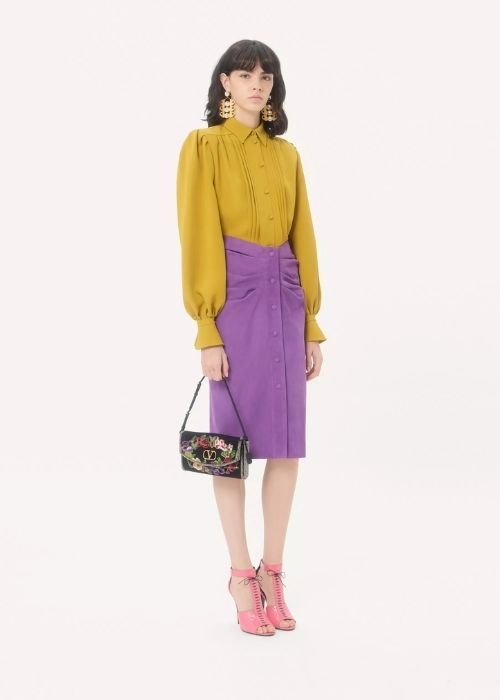 Valentino Garavani DeVain Small Embroidered Shoulder Bag