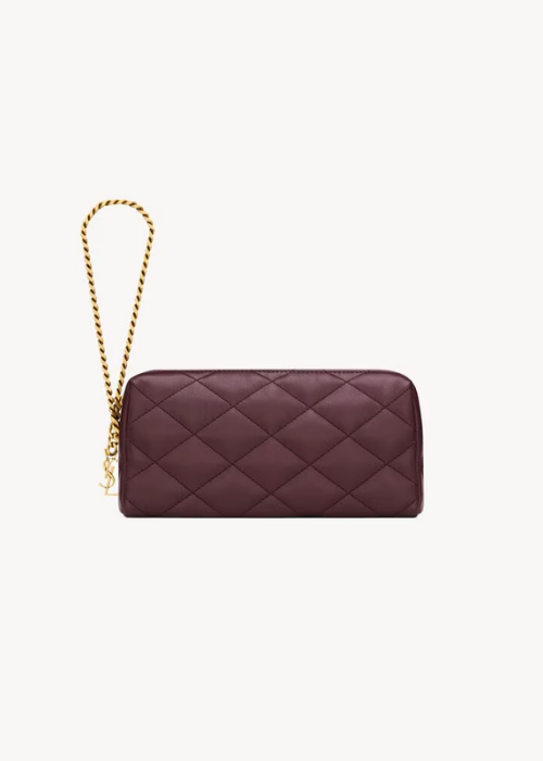 CASSANDRE BIJOU pouch in lambskin in Bordeaux