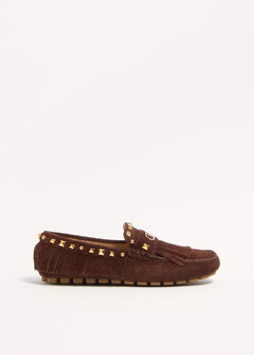 Valentino Garavani Fastaway Driver Loafers | Brown