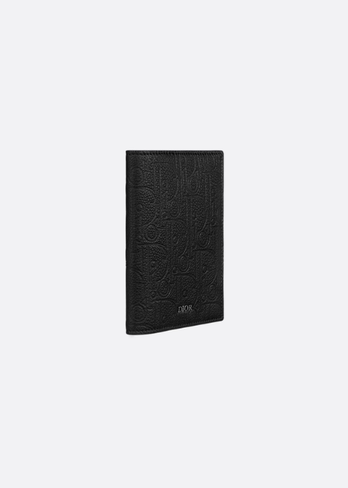 Passport Cover Black Dior Gravity Leather | DIOR