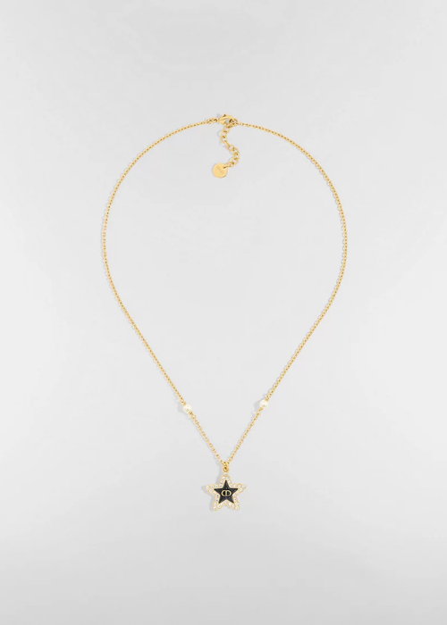 Petit CD Lucky Baroque Necklace Gold-Finish Metal,