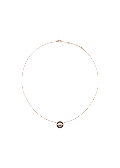 Rose des Vents Necklace Pink Gold, Diamond