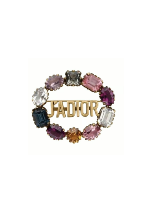 J’Adior Golden Alphabet with Multi Stones