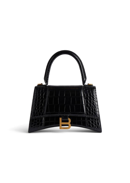 Women's Hourglass Handbag Small in Black
