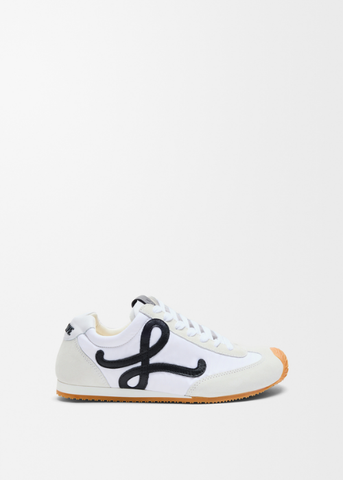 LOEWE Ballet Runner 2.0 Sneakers in White / Black / Light Grey 