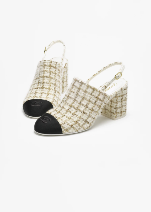 Slingbacks - Wool and mohair tweed