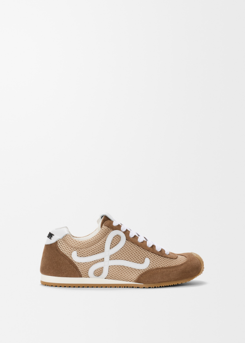 LOEWE Ballet Runner 2.0 Sneakers in Tan / Soft Brown / White 