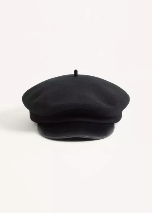 Vlogo Signature Wool Cap With Leather