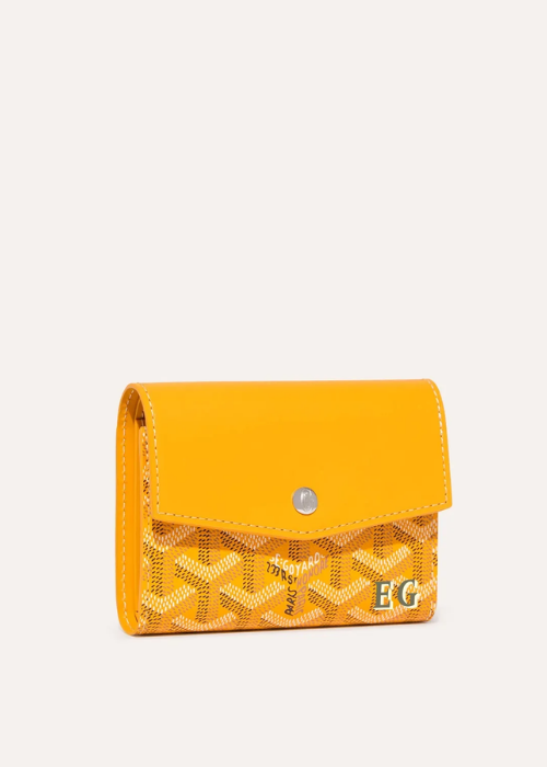 Goyard Saint-Gabriel Wallet in Yellow Goyardine Canvas 