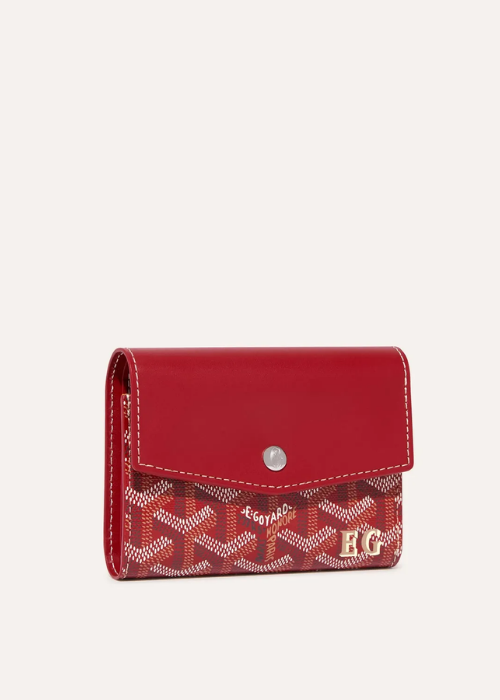 Goyard Saint-Gabriel Wallet in Red Goyardine Canvas 