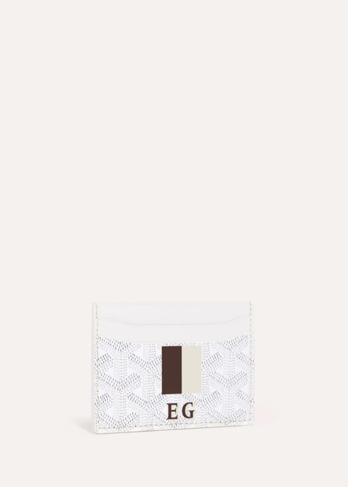 Goyard Saint Sulpice Card Holder in white