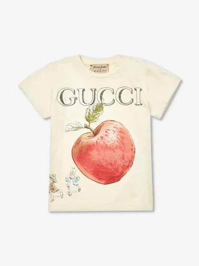 Apple-Print Cotton-Jersey T-Shirt 