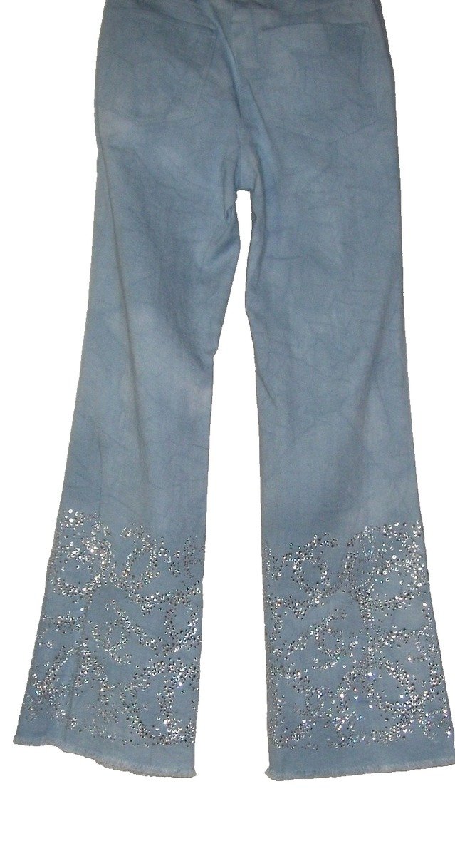 Chanel Runway Denim Jeans with Swarovski CC Strass Crystals – Luxe Statement Denim